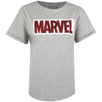 Abbigliamento Donna T-shirts a maniche lunghe Marvel  Grigio