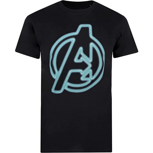Abbigliamento Uomo T-shirts a maniche lunghe Avengers TV773 Nero