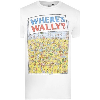 Abbigliamento Uomo T-shirts a maniche lunghe Wheres Wally? TV779 Bianco