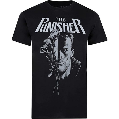 Abbigliamento Uomo T-shirts a maniche lunghe The Punisher TV782 Nero