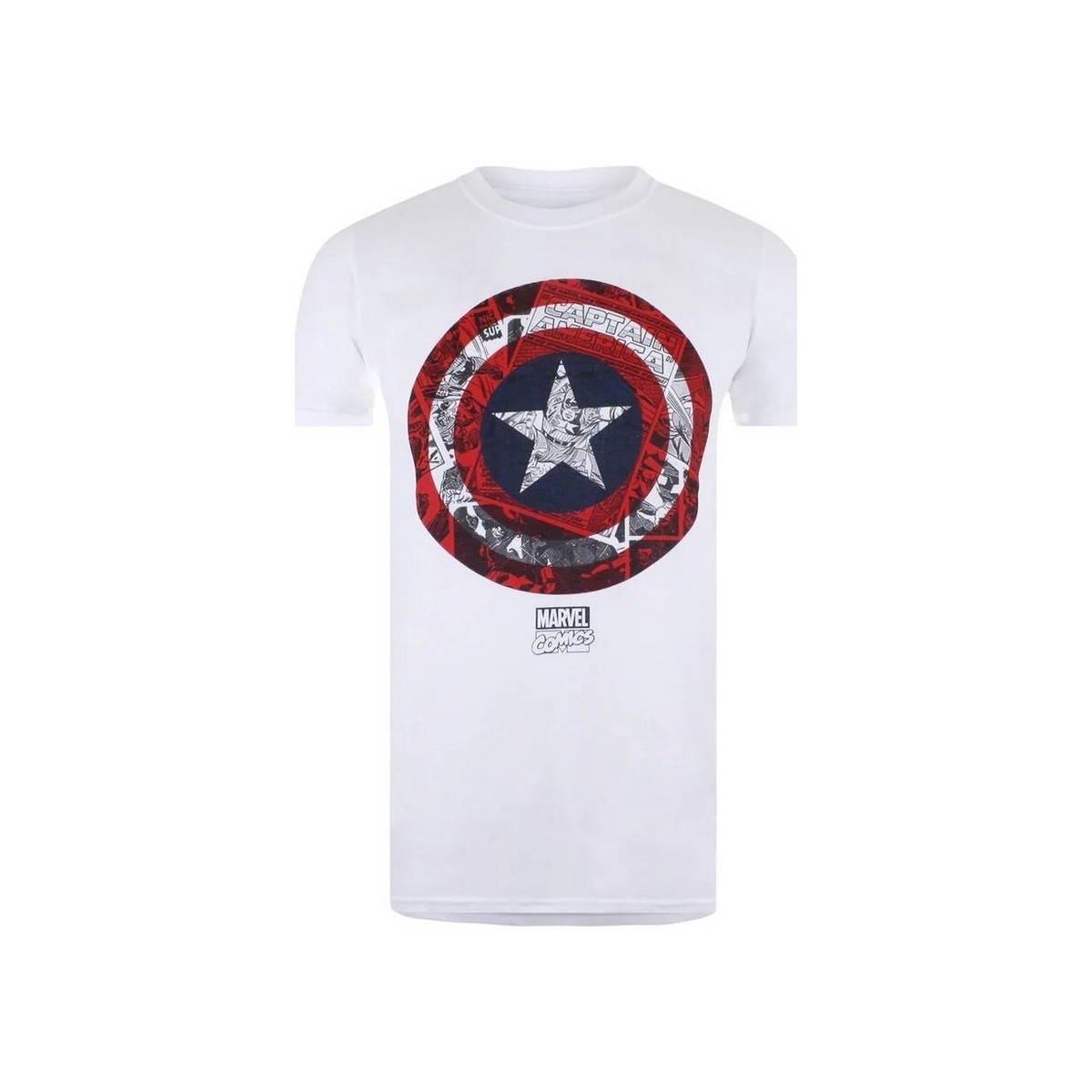Abbigliamento Uomo T-shirts a maniche lunghe Captain America TV783 Rosso