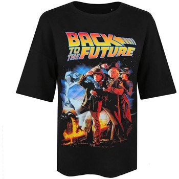 Abbigliamento Donna T-shirts a maniche lunghe Back To The Future  Nero