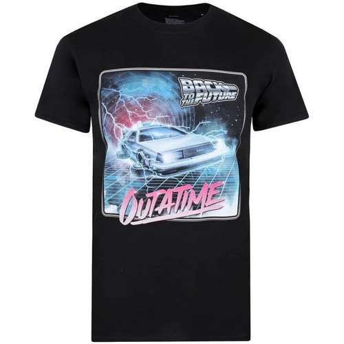 Abbigliamento Uomo T-shirts a maniche lunghe Back To The Future Outatime Nero