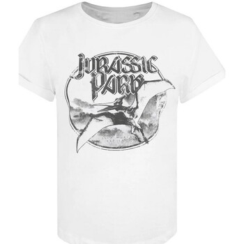 Abbigliamento Donna T-shirts a maniche lunghe Jurassic Park Rocks Bianco