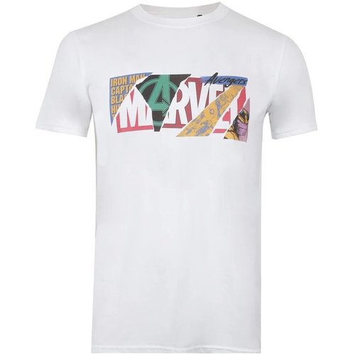 Abbigliamento Uomo T-shirts a maniche lunghe Marvel TV839 Bianco