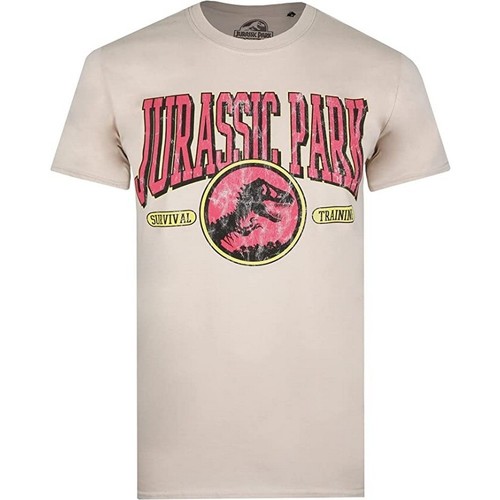 Abbigliamento Uomo T-shirts a maniche lunghe Jurassic Park Survival Training Beige