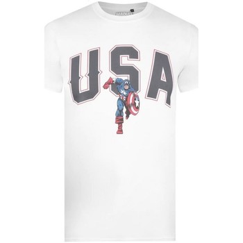 Abbigliamento Uomo T-shirts a maniche lunghe Captain America  Nero