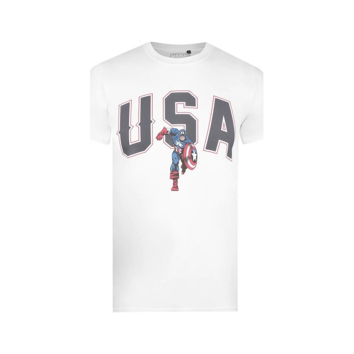 Abbigliamento Uomo T-shirts a maniche lunghe Captain America USA Nero