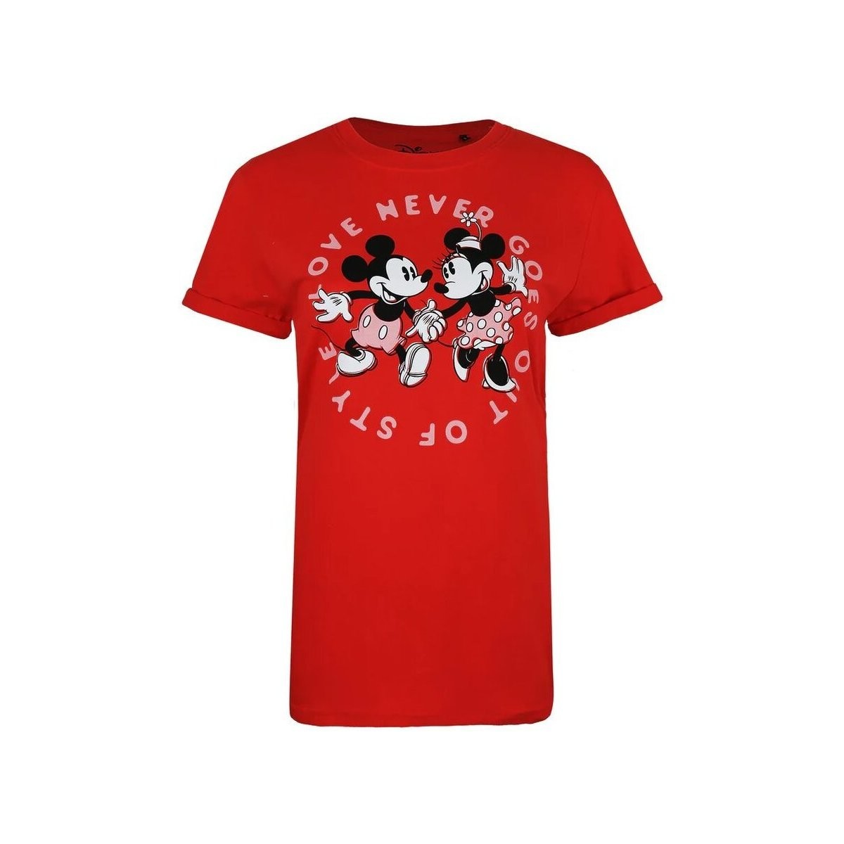Abbigliamento Donna T-shirts a maniche lunghe Disney Love Never Goes Out Of Style Rosso