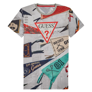 Abbigliamento Bambino T-shirt maniche corte Guess FLAG PRINT Multicolore