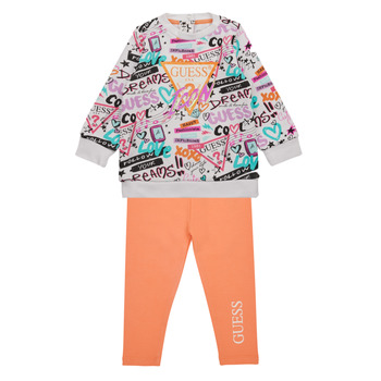 Abbigliamento Bambina Completo Guess SET LS ACTIVE TOP+LEGGING Multicolore
