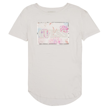Abbigliamento Bambina T-shirt maniche corte Guess HIGHLOW SS T SHIRT Bianco