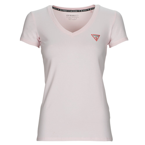 Abbigliamento Donna T-shirt maniche corte Guess SS VN MINI TRIANGLE TEE Rosa