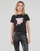 Abbigliamento Donna T-shirt maniche corte Guess SS CN ICON TEE Nero
