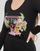 Abbigliamento Donna T-shirts a maniche lunghe Guess LS SN TRIANGLE FLOWERS TEE Nero