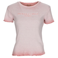 Abbigliamento Donna T-shirt maniche corte Guess SS CN EDURNE TEE Rosa
