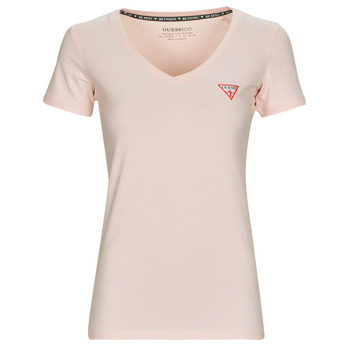 Abbigliamento Donna T-shirt maniche corte Guess SS VN MINI TRIANGLE TEE Rosa