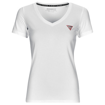 Abbigliamento Donna T-shirt maniche corte Guess SS VN MINI TRIANGLE TEE Bianco