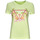 Abbigliamento Donna T-shirt maniche corte Guess SS CN TRIANGLE FLOWERS TEE Verde