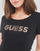 Abbigliamento Donna T-shirt maniche corte Guess SS RN MESH LOGO TEE Nero