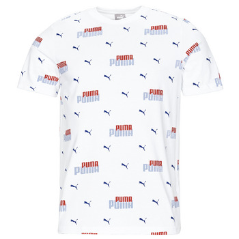 Abbigliamento Uomo T-shirt maniche corte Puma ESS+ LOGO POWER AOP Bianco