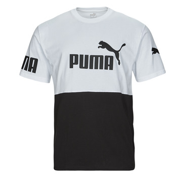 Abbigliamento Uomo T-shirt maniche corte Puma PUMA POWER COLORBLOCK Nero / Bianco