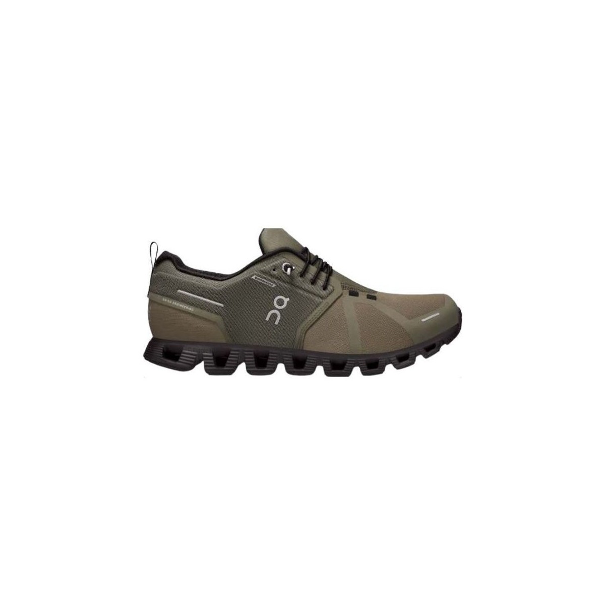 Scarpe Uomo Sneakers On Running Scarpe Cloud 5 Waterproof Uomo Olive/Black Verde