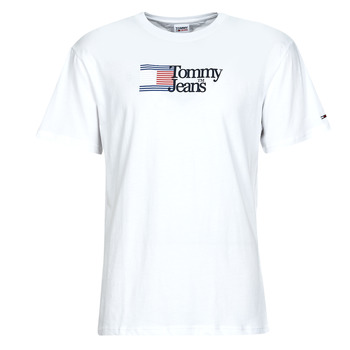 Abbigliamento Uomo T-shirt maniche corte Tommy Jeans TJM CLSC RWB CHEST LOGO TEE Bianco