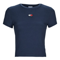 Abbigliamento Donna T-shirt maniche corte Tommy Jeans TJW BBY RIB XS BADGE Marine