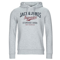 Abbigliamento Uomo Felpe Jack & Jones JJELOGO SWEAT HOOD Grigio