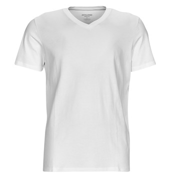 Abbigliamento Uomo T-shirt maniche corte Jack & Jones JJEORGANIC BASIC TEE SS V-NECK Bianco