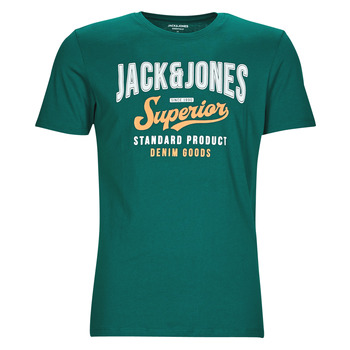 Abbigliamento Uomo T-shirt maniche corte Jack & Jones JJELOGO TEE SS O-NECK Verde