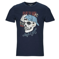 Abbigliamento Uomo T-shirt maniche corte Jack & Jones JORROXBURY TEE SS CREW NECK Marine