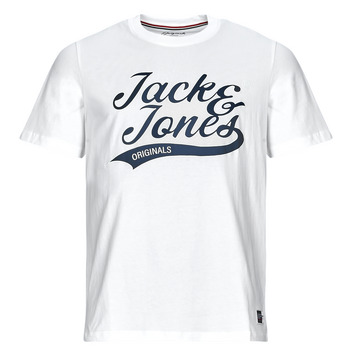 Abbigliamento Uomo T-shirt maniche corte Jack & Jones JORTREVOR UPSCALE SS TEE CREW NECK Bianco