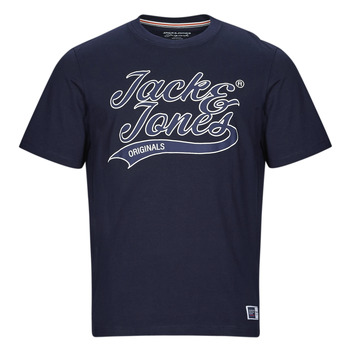 Abbigliamento Uomo T-shirt maniche corte Jack & Jones JORTREVOR UPSCALE SS TEE CREW NECK Marine