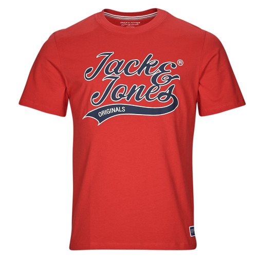 Abbigliamento Uomo T-shirt maniche corte Jack & Jones JORTREVOR UPSCALE SS TEE CREW NECK Rosso