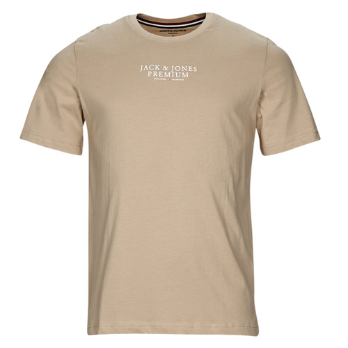 Abbigliamento Uomo T-shirt maniche corte Jack & Jones JPRBLUARCHIE SS TEE CREW NECK Beige