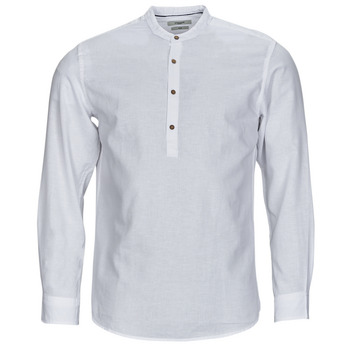 Abbigliamento Uomo Camicie maniche lunghe Jack & Jones JPRBLASUMMER HALF PLACKET SHIRT L/S Bianco
