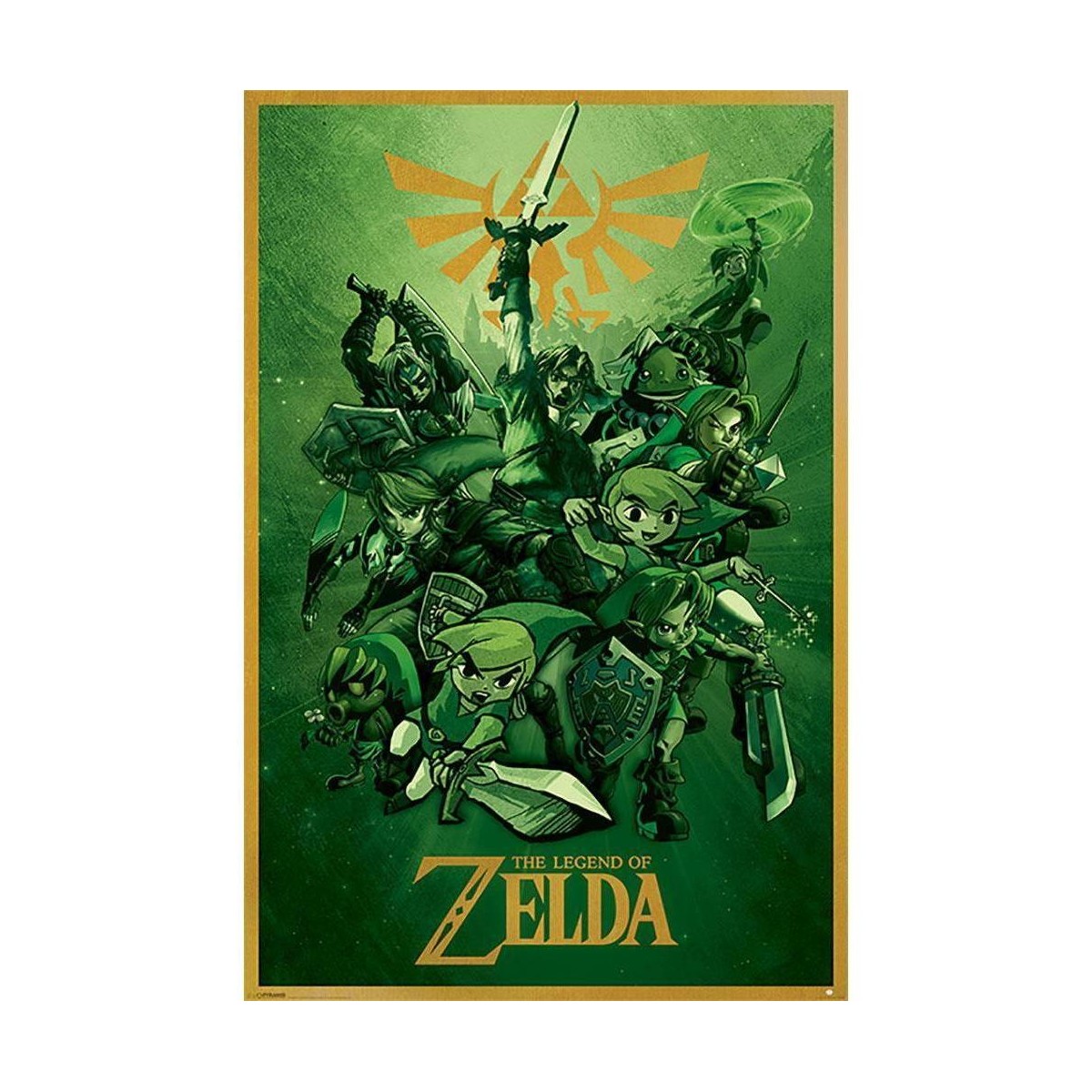 Casa Poster The Legend Of Zelda TA4106 Multicolore