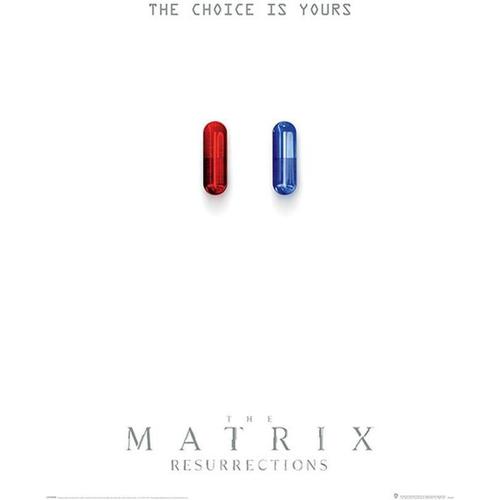 Casa Poster The Matrix: Resurrections TA9358 Rosso