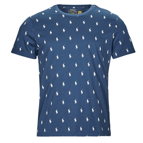 Abbigliamento Uomo T-shirt maniche corte Polo Ralph Lauren SLEEPWEAR-S/S CREW-SLEEP-TOP Blu / Crema