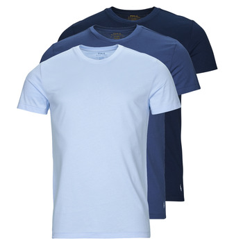 Abbigliamento Uomo T-shirt maniche corte Polo Ralph Lauren 3 PACK CREW UNDERSHIRT Blu / Marine / Blu / Cielo