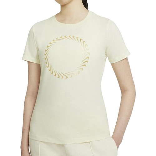 Abbigliamento Donna T-shirt maniche corte Nike DD1230-113 Giallo