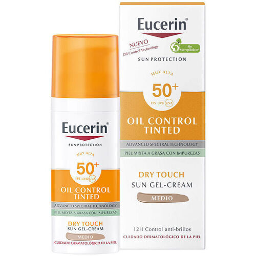Bellezza Fondotinta & primer Eucerin Sun Protection Oil Control Dry Touch Gel-crema Con Color Spf50+ 