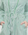 Abbigliamento Donna Abiti corti Tommy Hilfiger ORG CO STRIPE MIDI SHIRT-DRESS Bianco / Verde