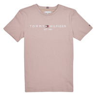 Abbigliamento Unisex bambino T-shirt maniche corte Tommy Hilfiger U ESSENTIAL Beige