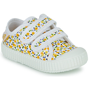 Scarpe Bambina Sneakers basse Citrouille et Compagnie NEW 76 Giallo / Multicolore / Fleurs