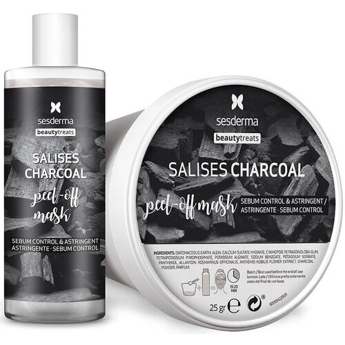 Accessori Donna Maschera Sesderma Beauty Treats Salises Charcoal Mascarilla Peel Off 25 Gr + 