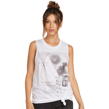 Abbigliamento Donna T-shirt maniche corte Volcom Breaknot Tank Bianco