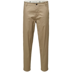 Abbigliamento Uomo Pantaloni Selected Slim Tape Repton 172 Flex Pants - Chinchilla Beige